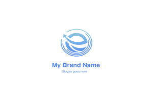 Dynamic Growth letter E Logo Design
